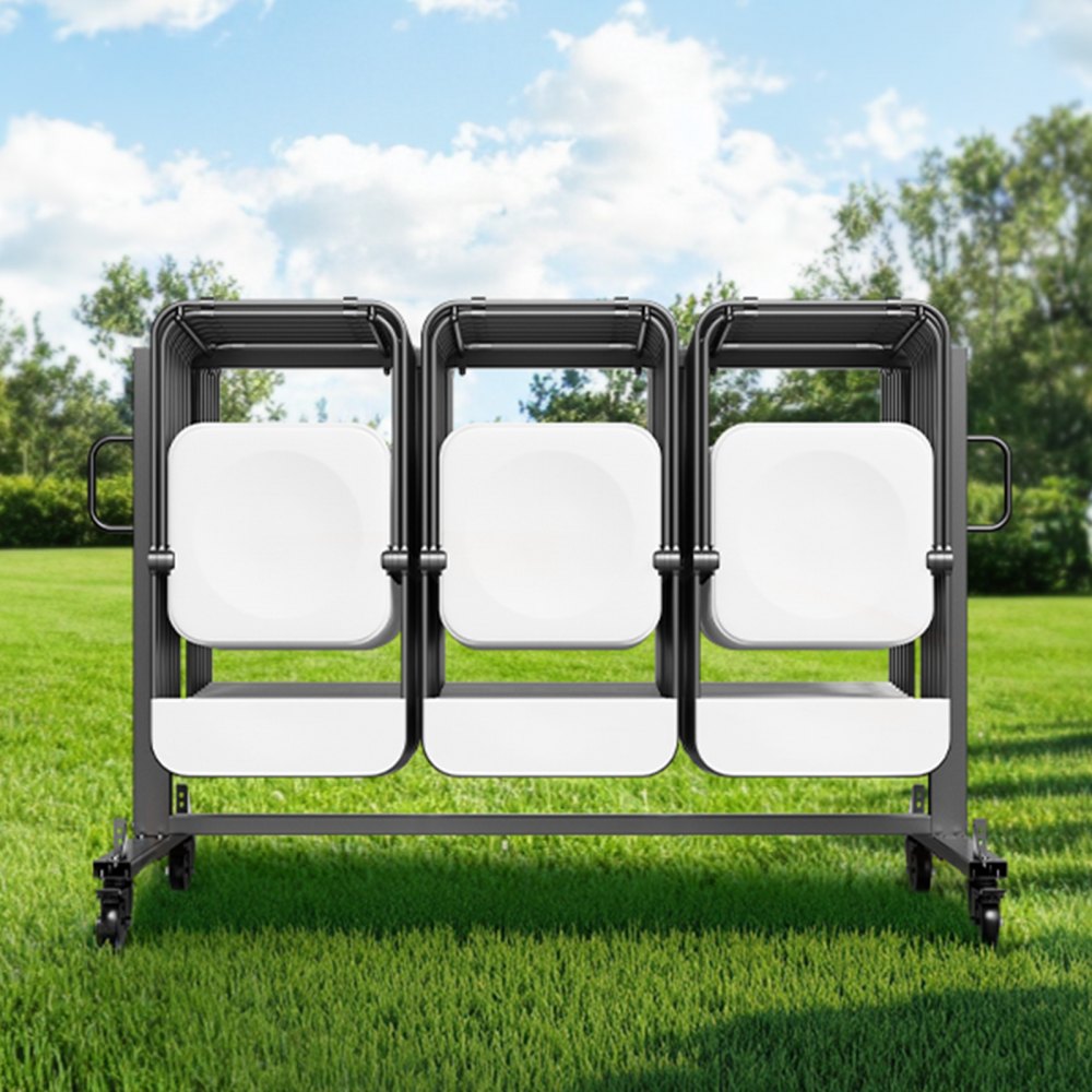 VEVOR Folding Chair Rack, 400 LBS Capacity, Heavy-duty Chair Cart for 42 Chairs or 12 Tables, Multi-Function Chair