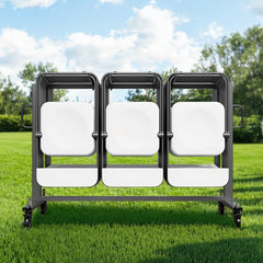 VEVOR Folding Chair Rack, 400 LBS Capacity, Heavy-duty Chair Cart for 42 Chairs or 12 Tables, Multi-Function Chair