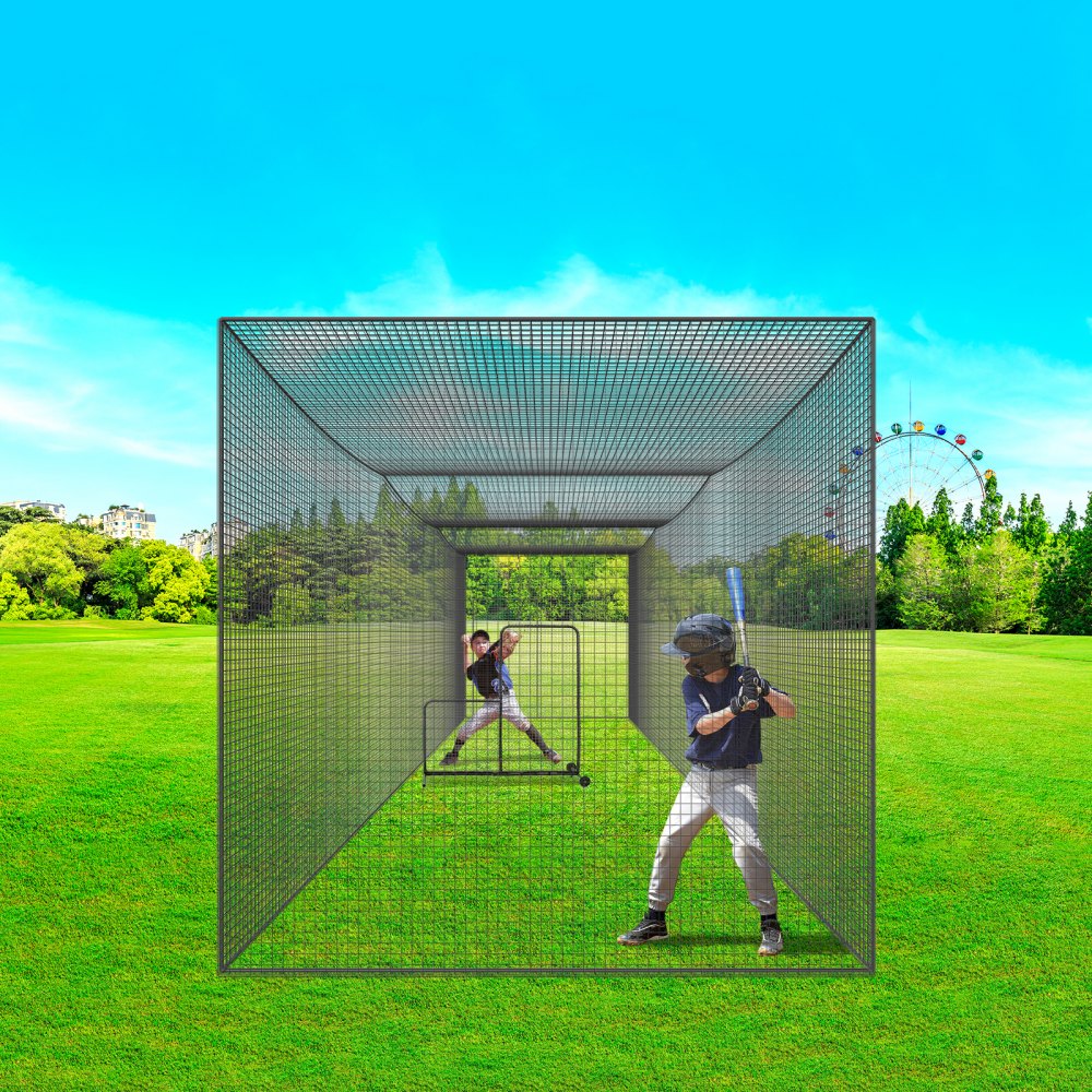 VEVOR Baseball Batting Netting, Professional Softball Baseball Batting Hitting Training Net, Practice Portable Pitching