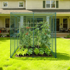 VEVOR Crop Cage, 9.5 x 6.36 x 6.36 ft Plant Protection Tent with Zippered Door, Wind-Resistant Tall Crop Cage, Easy to