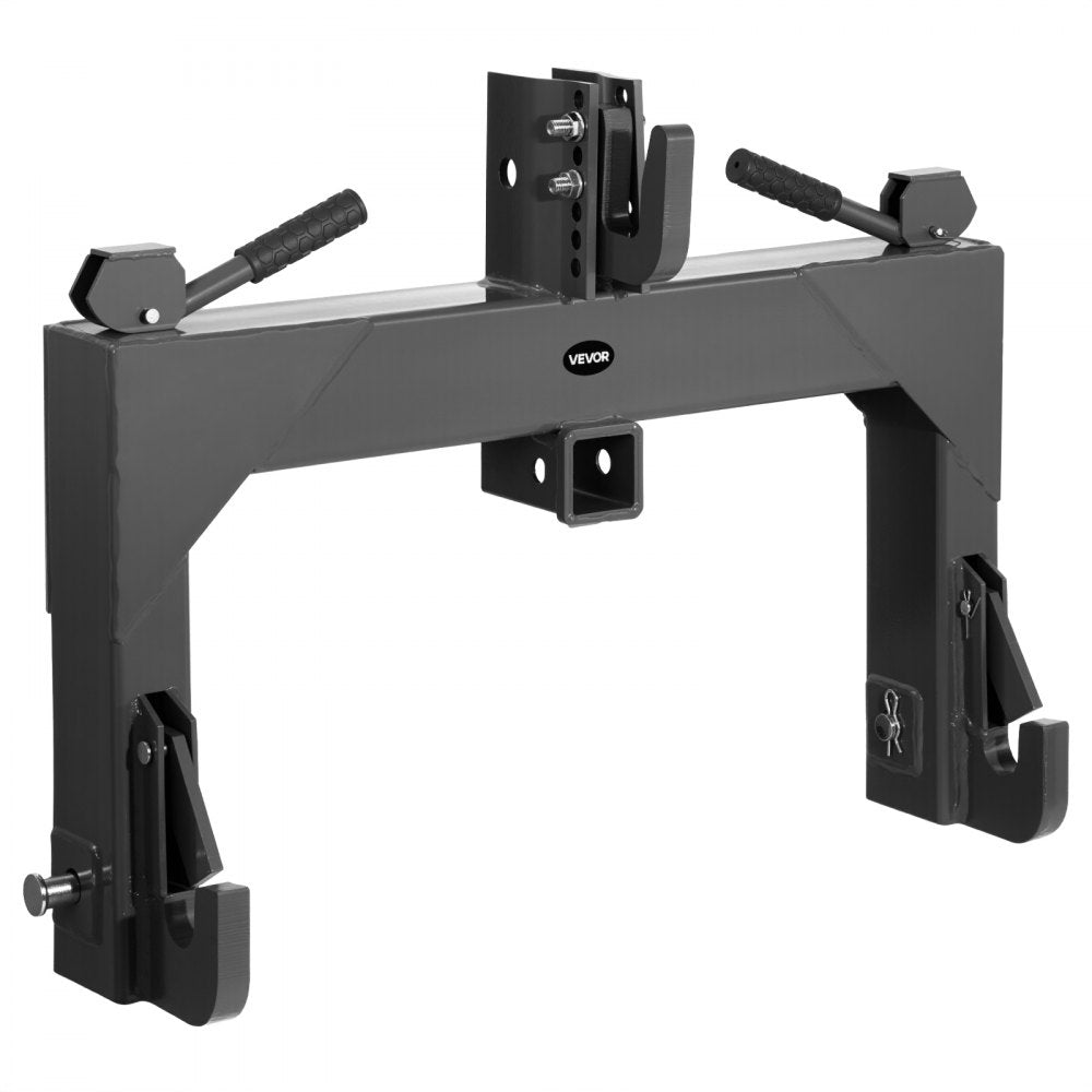 VEVOR 3-Point Quick Hitch with 2 in Receiver, 3000 Lbs Lift Capacity, 3-Pt Hitch with 5 Level Adjustable Bolt