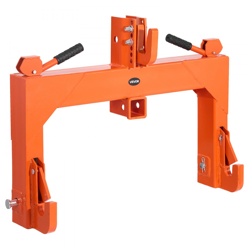 VEVOR 3-Point Quick Hitch with 2 in Receiver, 3000 Lbs Lift Capacity, 3-Pt Hitch with 5 Level Adjustable Bolt