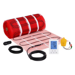 VEVOR Floor Heating Mat,100Sq.ft. 14℉-113℉ Electric Radiant Floor Heated Warm System with Digital Floor Sensing