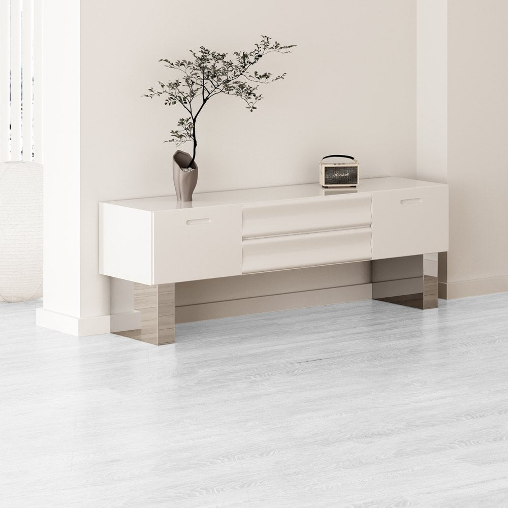 VEVOR Self Adhesive Vinyl Floor Tiles 390 x 23.6 inch, 1.5mm Thick Peel & Stick, Light Gray Wood Grain DIY Flooring for