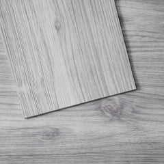 VEVOR Self Adhesive Vinyl Floor Tiles 36 x 6 inch, 20 Tiles 0.62mm Thick Peel & Stick, Light Gray Wood Grain DIY