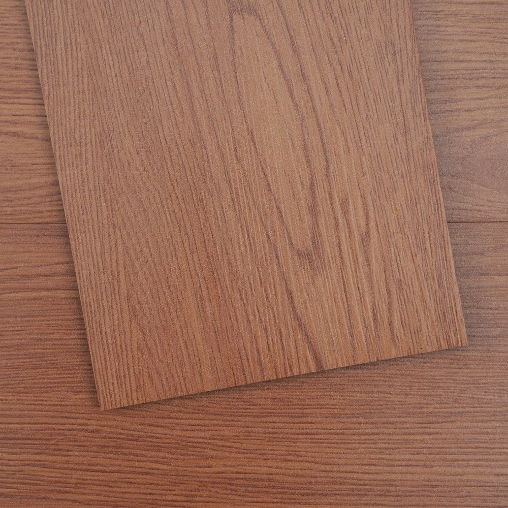 VEVOR Self Adhesive Vinyl Floor Tiles 36 x 6 inch, 36 Tiles 2.5mm Thick Peel & Stick, Deep Brown Wood Grain DIY