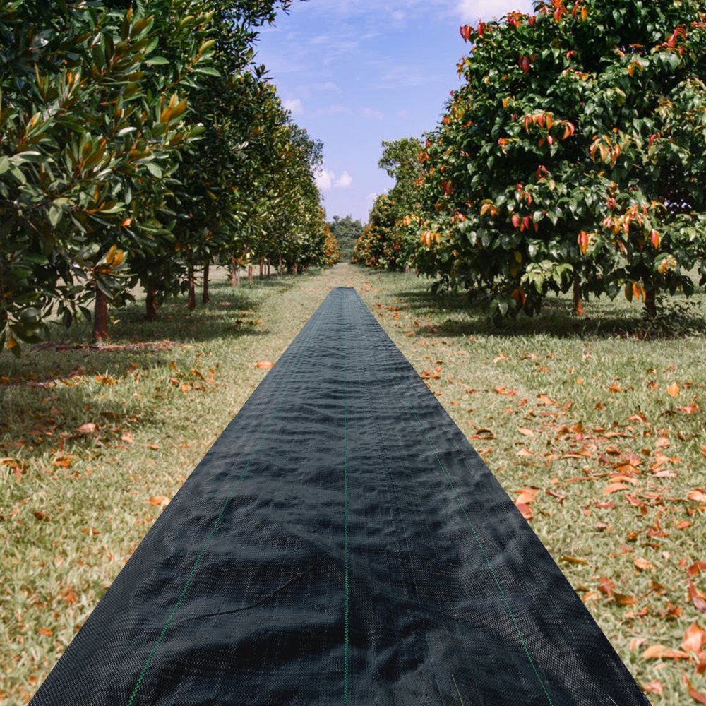 VEVOR 6.5FTx300FT Premium Weed Barrier Fabric Heavy Duty 3.2OZ, Woven Weed Control Fabric, High Permeability Good for